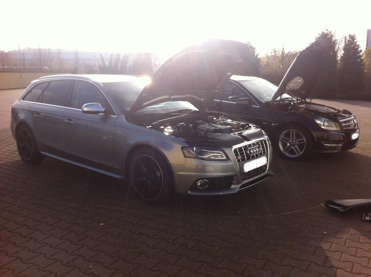 Läs mer om artikeln Audi S4 3,0 TFSI 333 HP tuned to 420 HP + Mercedes C350 CDI 265 HP tuned to 311 HP